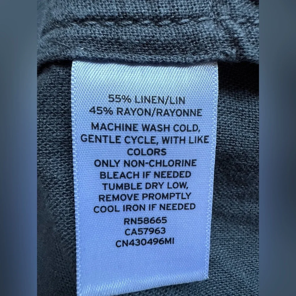 Caslon Gray V-Neck Button-Side Tank - Picture 5 of 5